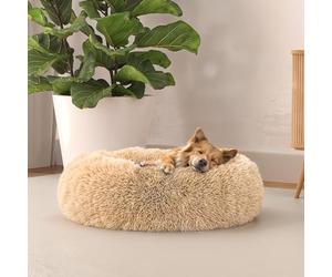 Italian Bed Linen Dreams Soft Vanilla Dog Bed for Cats and Dogs, 50 x 50 cm