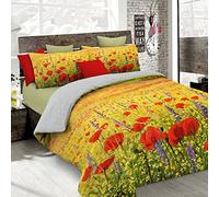 Italian Bed Linen Duvet cover set with full coverage digital print,250x200cm, SD25, 100% Cotton, DOUBLE