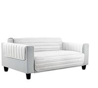 Italian Bed Linen Elegant Quilted Sofa Cover Doubleface, Dove Grey/Cream 1 Place, 100% microfiber,