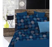 Italian Bed Linen Fantasy Bed Sheet Set in Printed Microfiber, ipnotic, Double