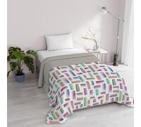Italian Bed Linen Fantasy Microfibre Summer Quilt 1 and a Half Seater Multicolour
