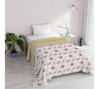 Italian Bed Linen Fantasy Microfibre Summer Quilt 1 and a Half Seater Starfish