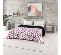 Italian Bed Linen Fantasy Microfibre Summer Quilt, Double 260 x 270 cm, Petals