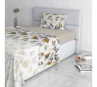 Italian Bed Linen Fashion Duvet Cover Set Microfibre Made in Italy Urban Giallo Single