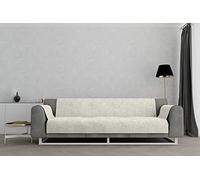 Italian Bed Linen “ Glamour” Anti-Slip Sofa Cover, Cream, 4 Places
