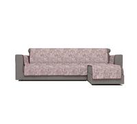 Italian Bed Linen “ Glamour” Anti-Slip Sofa Cover with Chaise-Longue Right, Bordeaux, 190cm