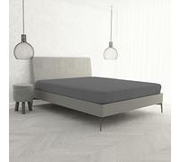 Italian Bed Linen Ki-Osa by Matteo Bosio Fitted Bottom with Corners Sheet, King Size 170 x 200 cm grey
