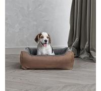 Italian Bed Linen Love Pet Kennel, Suitable for All Seasons, Dove Grey, 44 x 34 x 15 cm