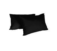 Italian Bed Linen Max Color couple of plain color pillowcases