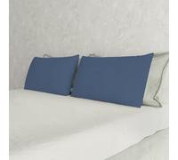 Italian Bed Linen Max Color couple of plain color pillowcases
