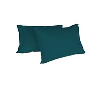 Italian Bed Linen Max Color couple of plain color pillowcases