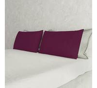 Italian Bed Linen Max Color couple of plain color pillowcases