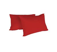 Italian Bed Linen Max Color couple of plain color pillowcases