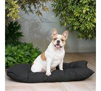 Italian Bed Linen Maxy Padded Dog Cushion, Smoke, 60 x 100 cm