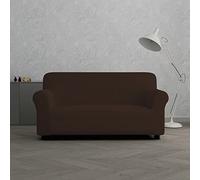 Italian Bed Linen MB Home Basic Iris Elastic Sofa Cover, Brown, 2 Seaters, 130 to 180 cm
