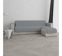 Italian Bed Linen MB home basic Sofa Cover with Peninsula, Grey, 290 cm