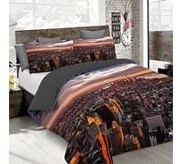 Italian Bed Linen MB HOME ITALY, Goodnight Duvet Cover Set, Manhattan, Single