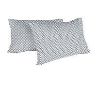 Italian Bed Linen MB Home Italy, “Printed Colors” Pillowcases, Maiden Grey, 52 x 82 cm