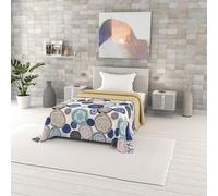 Italian Bed Linen Murrine Fantasy Microfibre Summer Quilt, Single 170 x 270 cm