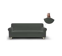 Italian Bed Linen Più Bello bielastic Sofa Cover Places, Polyester, Dark Grey, 3 Seats