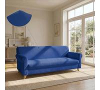 Italian Bed Linen Più Bello bielastic Sofa Cover Royal, 4 Places, Electric Blue, 4 Seats