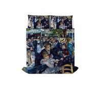 Italian Bed Linen Sogni d'autore Bed linen set (flat sheet 255x300cm + 2 pillowcases 52x82cm with internal flap), SD06, 100% Cotton, DOUBLE