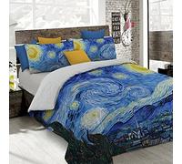 Italian Bed Linen Sogni d'Autore Duvet Cover Set with Full Coverage Digital Print,250x200cm, SD09, 100% Cotton, DOUBLE