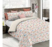 Italian Bed Linen Sogni e Capricci Fantasy Duvet Cover (Made in Italy), Different, Double
