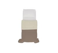 Italian Bed Linen SOGNI E CAPRICCI Two-Tone Summer Quilt, Turtledove/Cream 150 x 200 cm