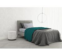 Italian Bed Linen TRENDY CHIC 100% Cotton Bedding Set, Queen Size, Bottle Green