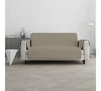 Italian Bed Linen Waterproof Trendy Quilted Sofa Cover Dove Grey/Cream, 2 Places, 2 Seats