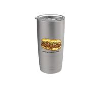 Italian Beef Stand Up Lean Forward Chicago Sandwich Stainless Steel Insulated Tumbler