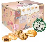 Italian Biscuit Gift Tin - 907g Premium Puff Pastry & Cookies - Elegant Treat Box for Birthdays, Tea Time & Christmas Gifts