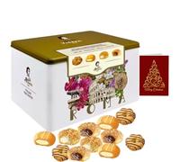 Italian Biscuit & Pastry Gift Tin 907g | Premium Puff Pastries, Shortbread Cookies & Fine Pastries | Decorative Tin Perfect for Gifting & Sharing, Afternoon Tea Biscuits Gift Set, Christmas Gifts