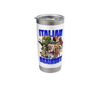 Italian Brain Rot | All Characters Blue Text Stainless Steel Insulated Tumbler
