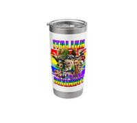 Italian Brain Rot | All Characters Rainbow LGBTQ Pride Flag Stainless Steel Insulated Tumbler