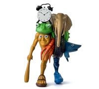 Italian brain rot, Tung Tung Sahur dolls, fun 3D printed tabletop toys, fusion style toys, creative home decoration and collectible dolls (Fusion Style 1)