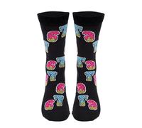 Italian Brainrot 67 Meme Socks, Funny Steal a Brainrot 67 Socks, Novelty Six Seven Meme Design Sock for Men Women, Cotton Stockings Winter Warm 6 7 Sock Gifts (Black for Adults)