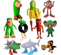 Italian Brainrot Action Figures, 8/10Pcs Funny Collectible Figures for Kids & Adults Tralalero Tralala-Inspired Creative Shark Monkey and More Toys Safe Gifts for Fans Ages 6+ (10Pcs)
