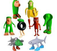 Italian Brainrot Action Figures, 8/10Pcs Funny Collectible Figures for Kids & Adults Tralalero Tralala-Inspired Creative Shark Monkey and More Toys Safe Gifts for Fans Ages 6+ (8Pcs)