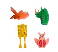 Italian Brainrot Action Figures Set, 4-12 Pcs Tung Tung Tung Sahur Figure Toy, 3D Tralalero Tralala Desk Decor, Italian Brainrot Toys, Creative Home Decor and Collectible Figurines