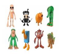 Italian Brainrot Action Figures Set, 4-12 Pcs Tung Tung Tung Sahur Figure Toy, 3D Tralalero Tralala Desk Decor, Italian Brainrot Toys, Creative Home Decor and Collectible Figurines