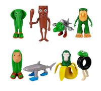 Italian Brainrot Action Figures Set - 8 PCS Tung Tung Tung Sahur Figures & Tralalero Tralala Toys, Creative Italian Brainrot Animals Desk Decor for Fans Collection Decoration, Friends Gifts