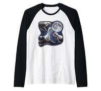 Italian Brainrot Bombombini Gusini 3 Moon Brain Rot Cursed Raglan Baseball Tee