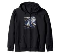 Italian Brainrot Bombombini Gusini 3 Moon Brain Rot Cursed Zip Hoodie
