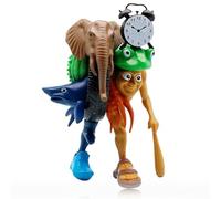 Italian Brainrot, Brainrot Collectible Figure, Unique Hybrid Creature Toy Inspired by Mythical Beasts, 18cm Detachable Roblox Style Figure, Tung Tung Tung Sahur Design for Display and Play