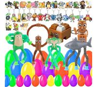Italian Brainrot Easter Capsule Collection, 36 Mini Characters with 30 Small, 2 Medium & 4 Large Decorative Eggs, Premium Surprise Mix for Collectors & Display Décor