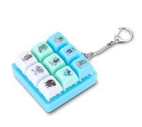 Italian Brainrot Keyboard Fidget, Cartoon Fidget Keyboard Keychain with 9 Buttons, Funny Stress Relief Toys Gift for Kids Adults