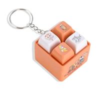 Italian Brainrot Keyboard Fidget, Cartoon Fidget Keyboard Keychain with LED Light Up & Sound, Funny Stress Relief Gifts for Women Men
