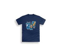 Italian Brainrot Kids Navy T-Shirt, 100% Cotton, Short Sleeve Crew Neck, Officially Licensed Character Top, Unisex Ages 9/10-16/17, Durable Print, Machine Washable, Relaxed Fit